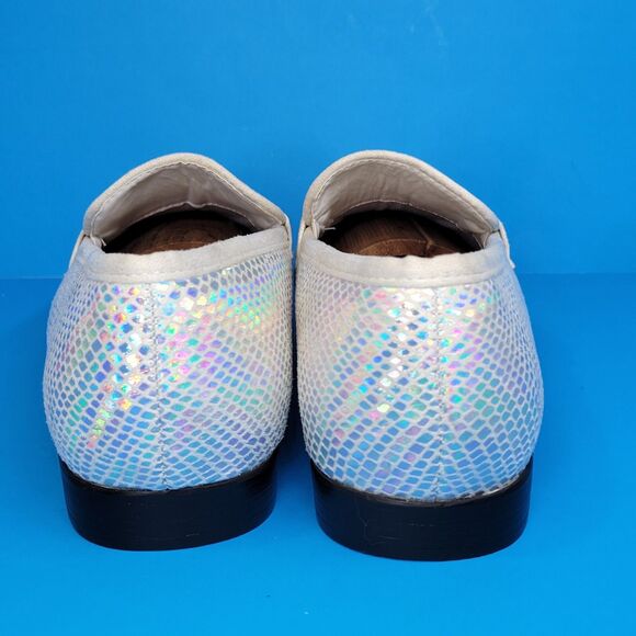Royal Shoes Mens LF-8881 Silver Half Strap Tasseled Loafers Size US 10 EC main image 8